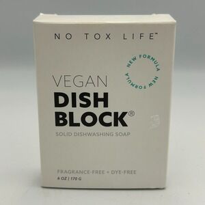 No Tox Life Solid Dish Block Vegan Zero Waste Sustainable Eco Aesthetic Dye Free